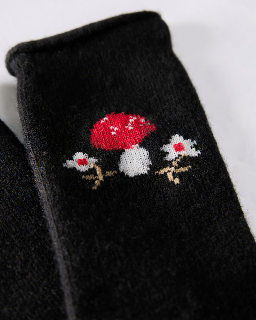 Black - Toadstool Cashmere Crew - Hansel from Basel