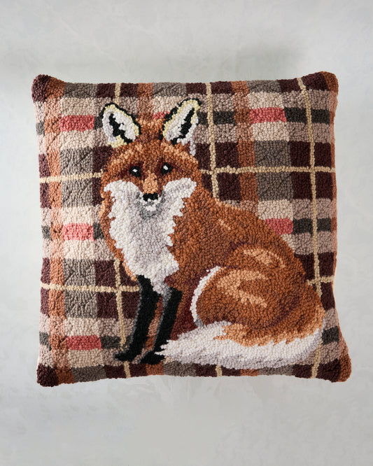 Camel Combo - Fox Tartan Hook Pillow - Peking Handicraft