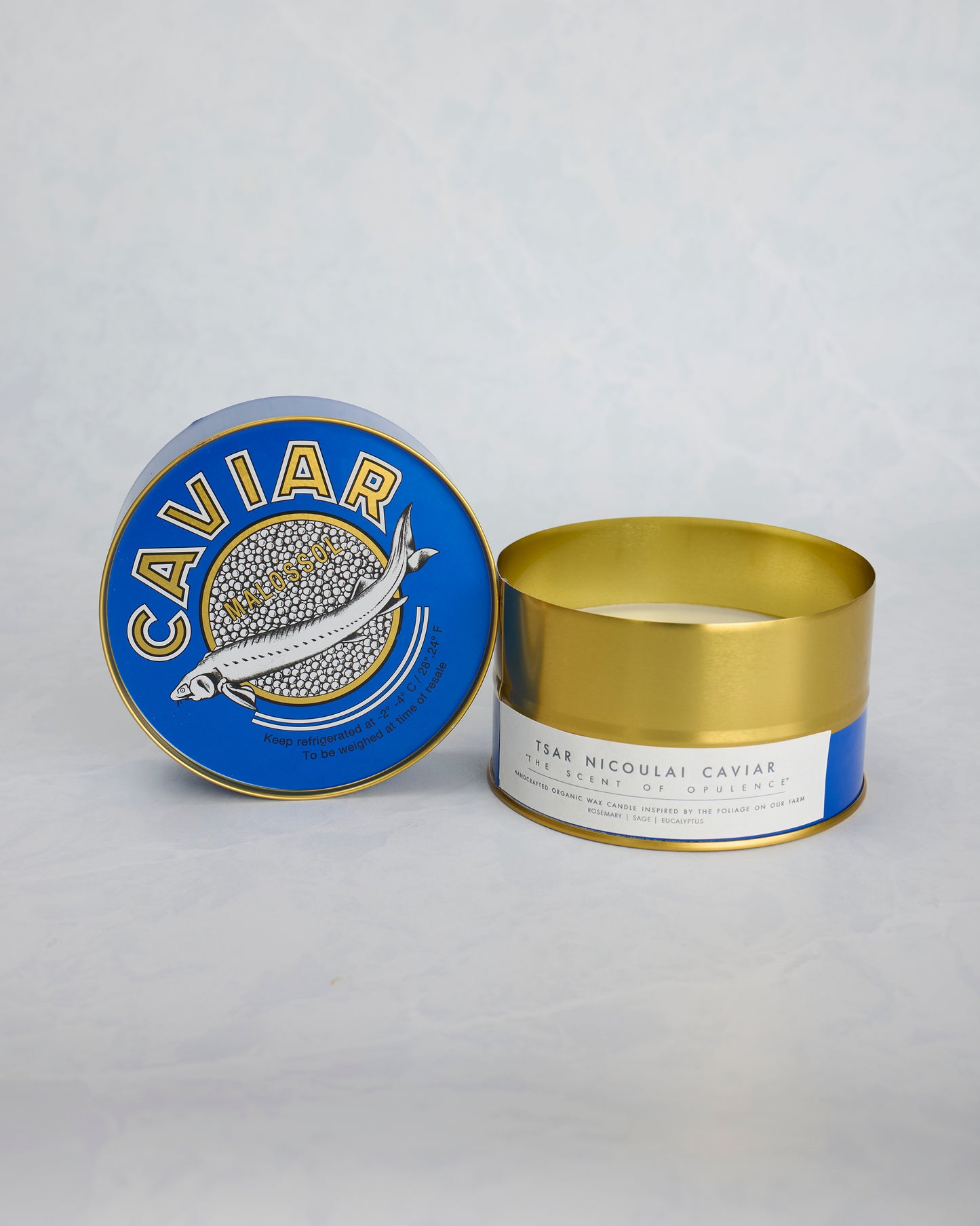 Tsar Nicoulai - Eucalyptus Sage and Rosemary Tin Candle - Spice Sage and Rosemary - Printfresh