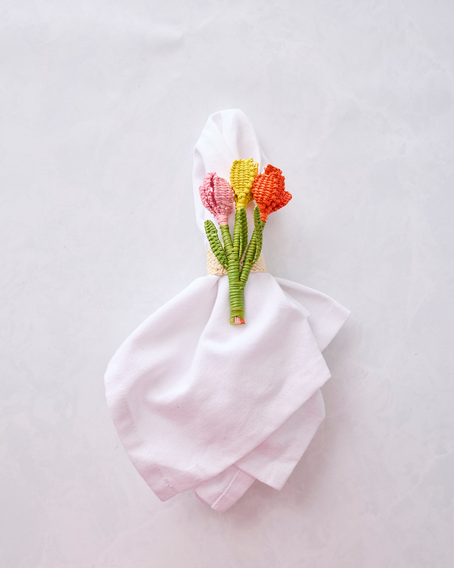 Multi - Tulip Napkin Rings - Coro Cora