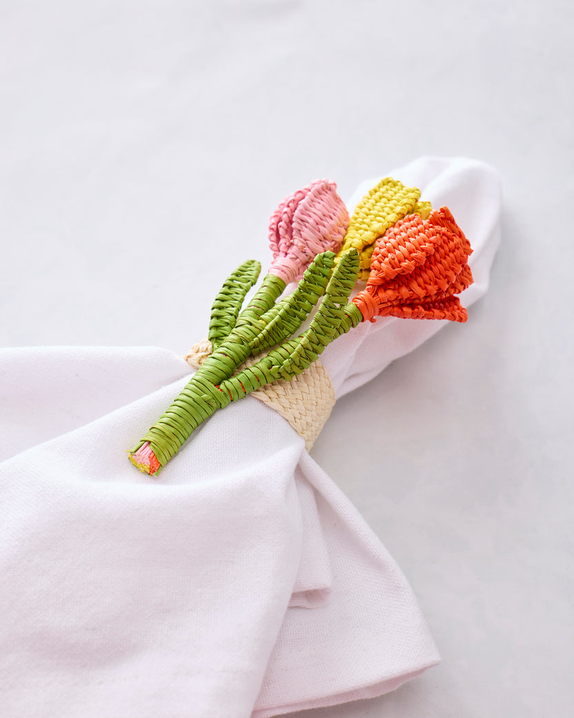 Multi - Tulip Napkin Rings - Coro Cora