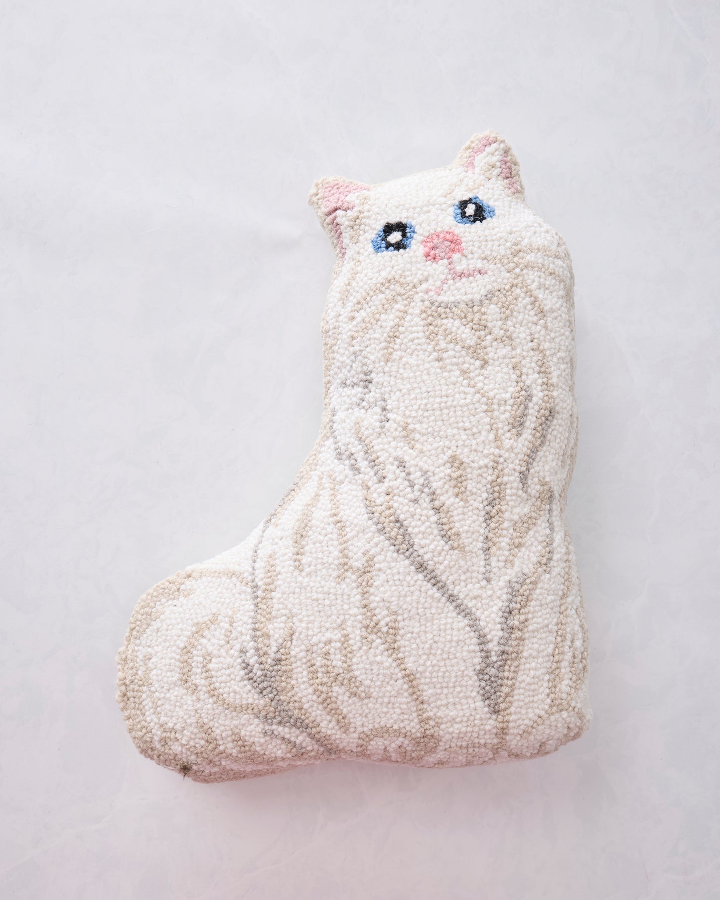 White Combo - White Cat Hook Pillow - Peking Handicraft