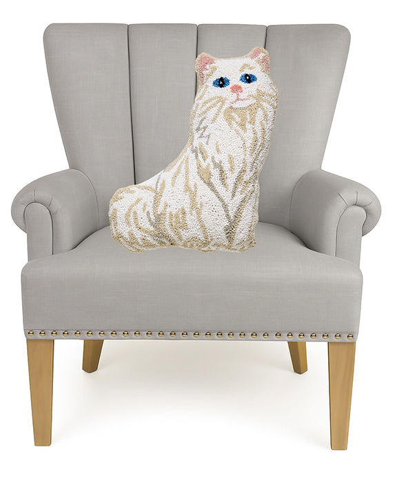 White Combo - White Cat Hook Pillow - Peking Handicraft - Printfresh