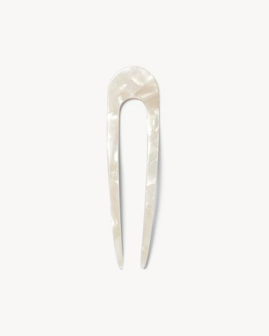 White Shell - French Hair Pin - Machete - Printfresh