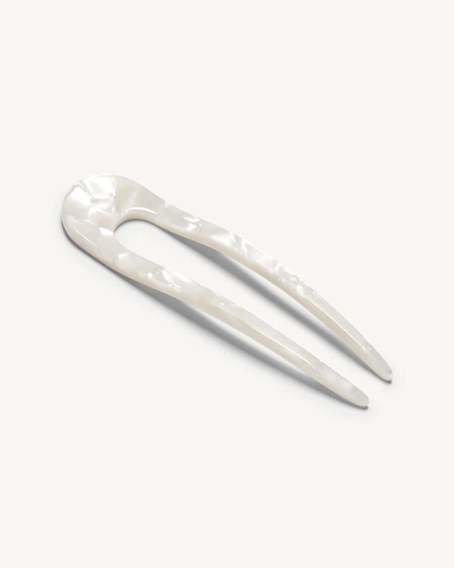 White Shell - French Hair Pin - Machete - Printfresh