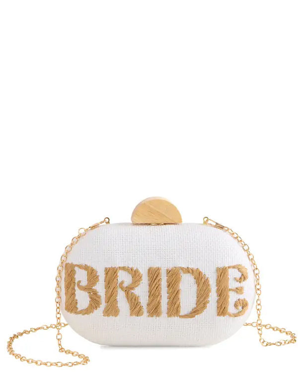 White - Bride Clutch - Shiraleah - Printfresh
