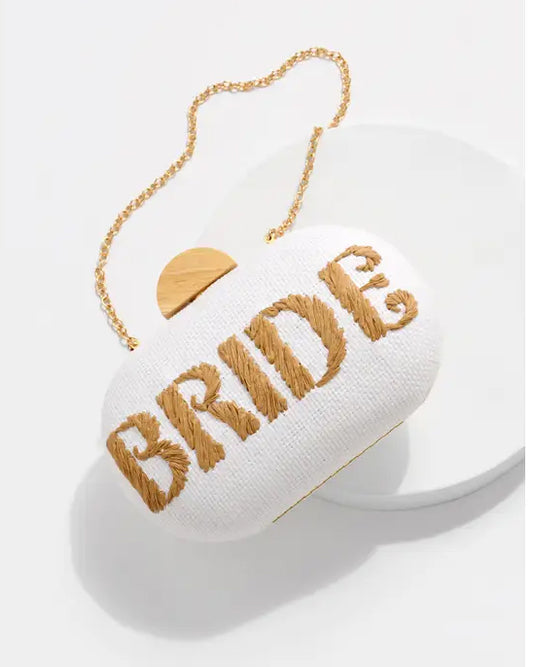 White - Bride Clutch - Shiraleah - Printfresh