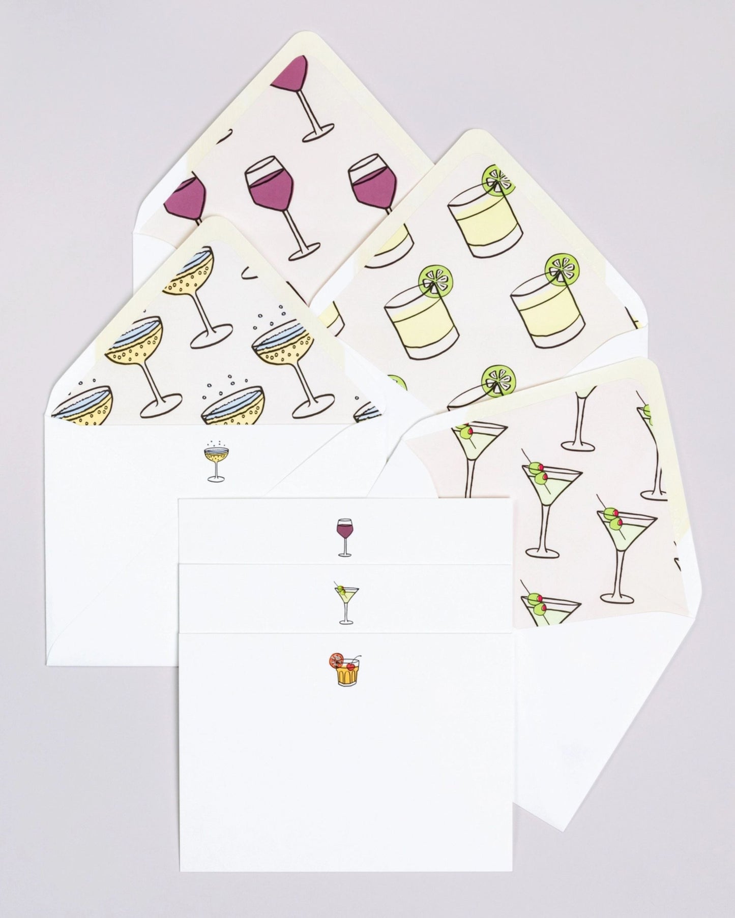 White - Happy Hour Notecards - Dear Annabelle