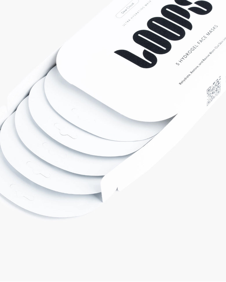 White - Loops Dew Cloud Face Mask - Loops - Printfresh