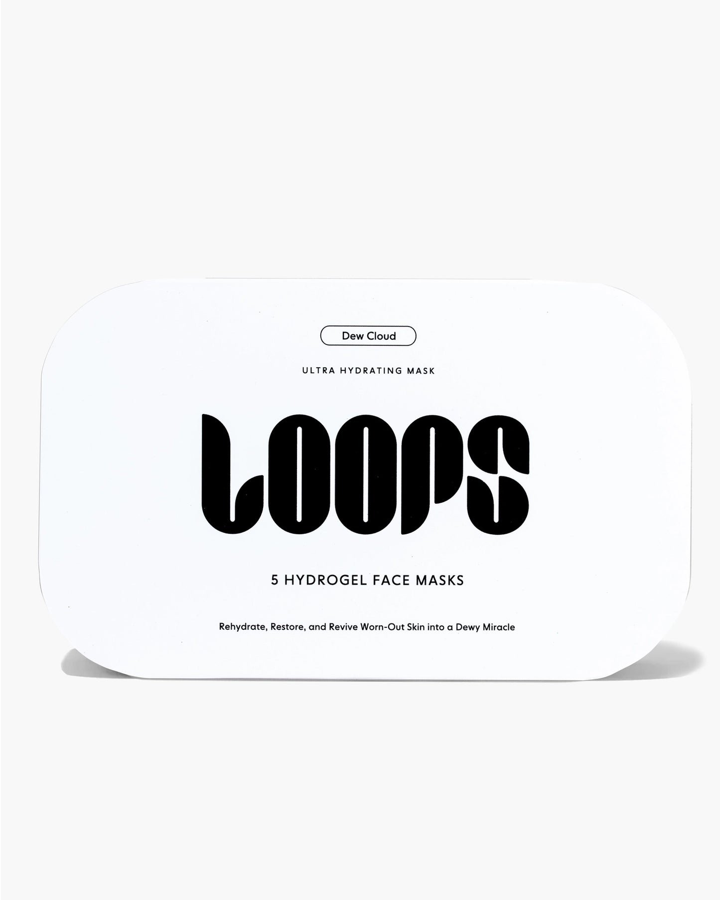 White - Loops Dew Cloud Face Mask - Loops - Printfresh
