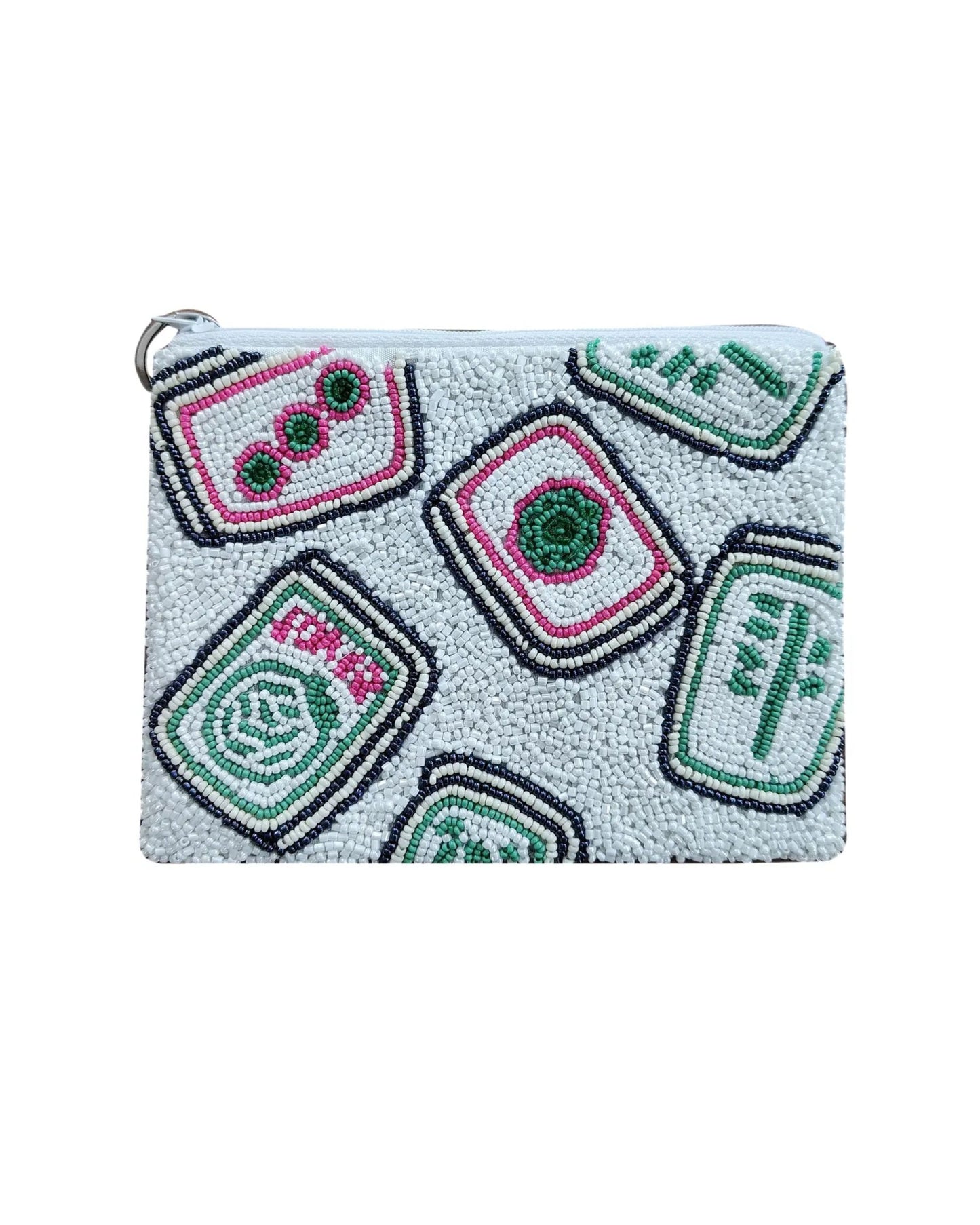 White - Mahjong Coin Purse - Tiana Designs