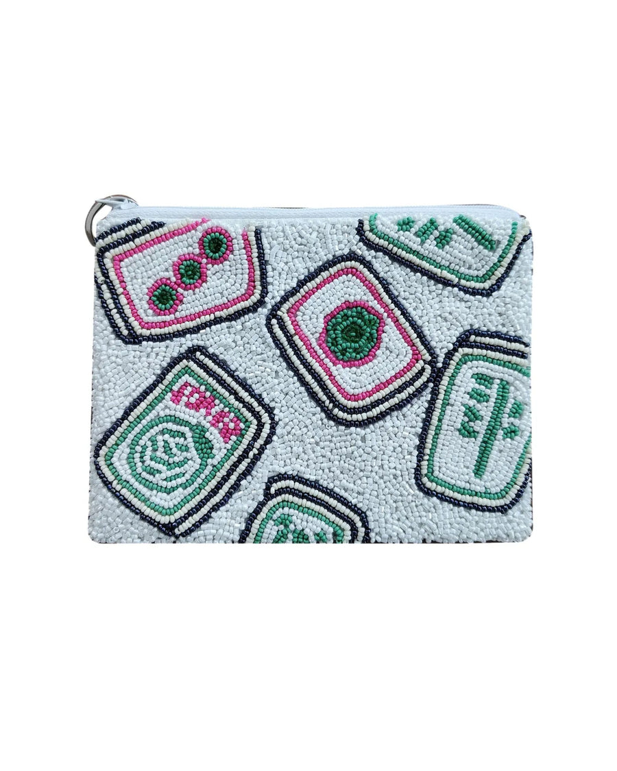 White - Mahjong Coin Purse - Tiana Designs