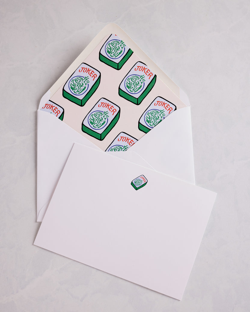 White - Pray for Jokers Notecard Set - Dear Annabelle - Printfresh