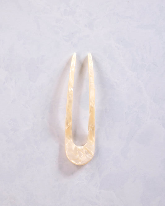 White Shell - French Hair Pin - Machete