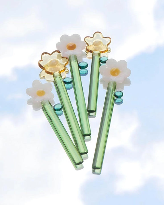 Yellow Combo - Lily Glass Stirring Spoon - TUTU Home - Printfresh