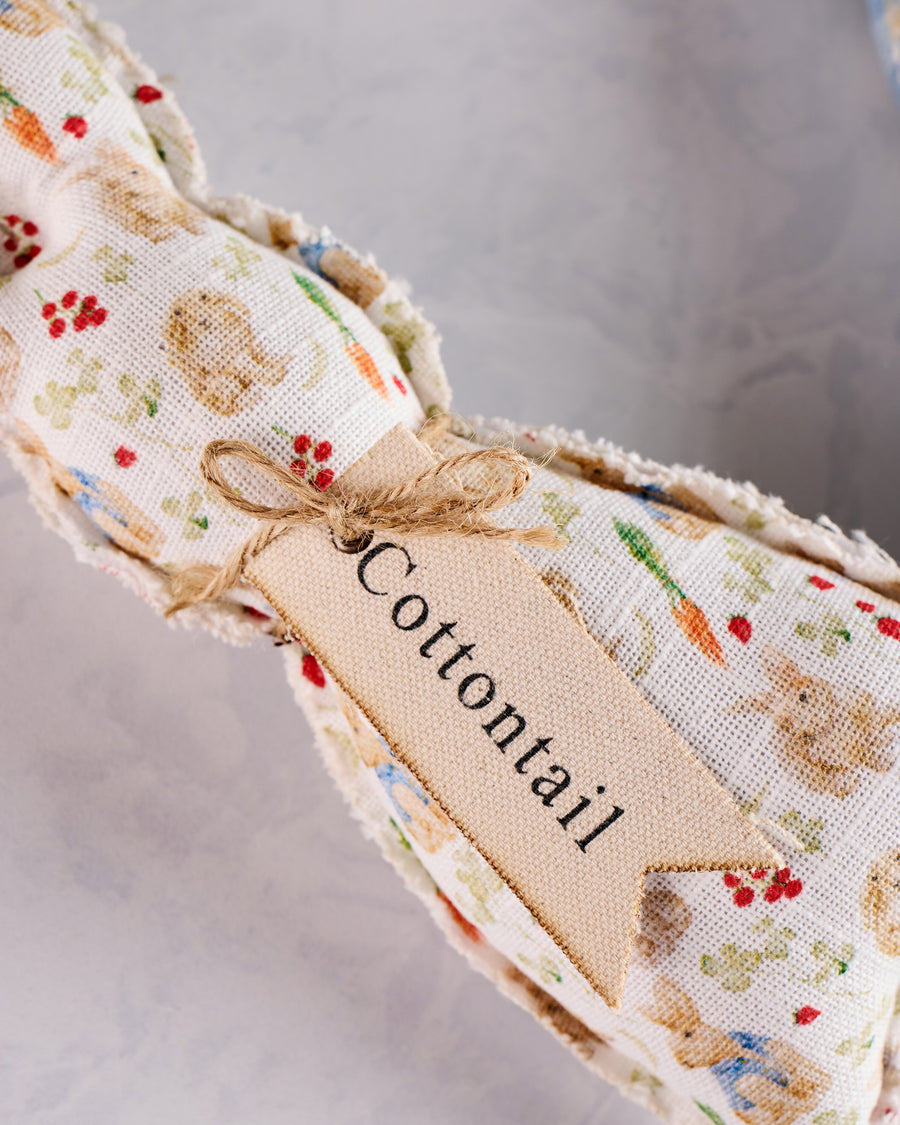 Blue Combo - Fabric Bunnies - Set of 3 - Audrey's Home & Gift - Printfresh