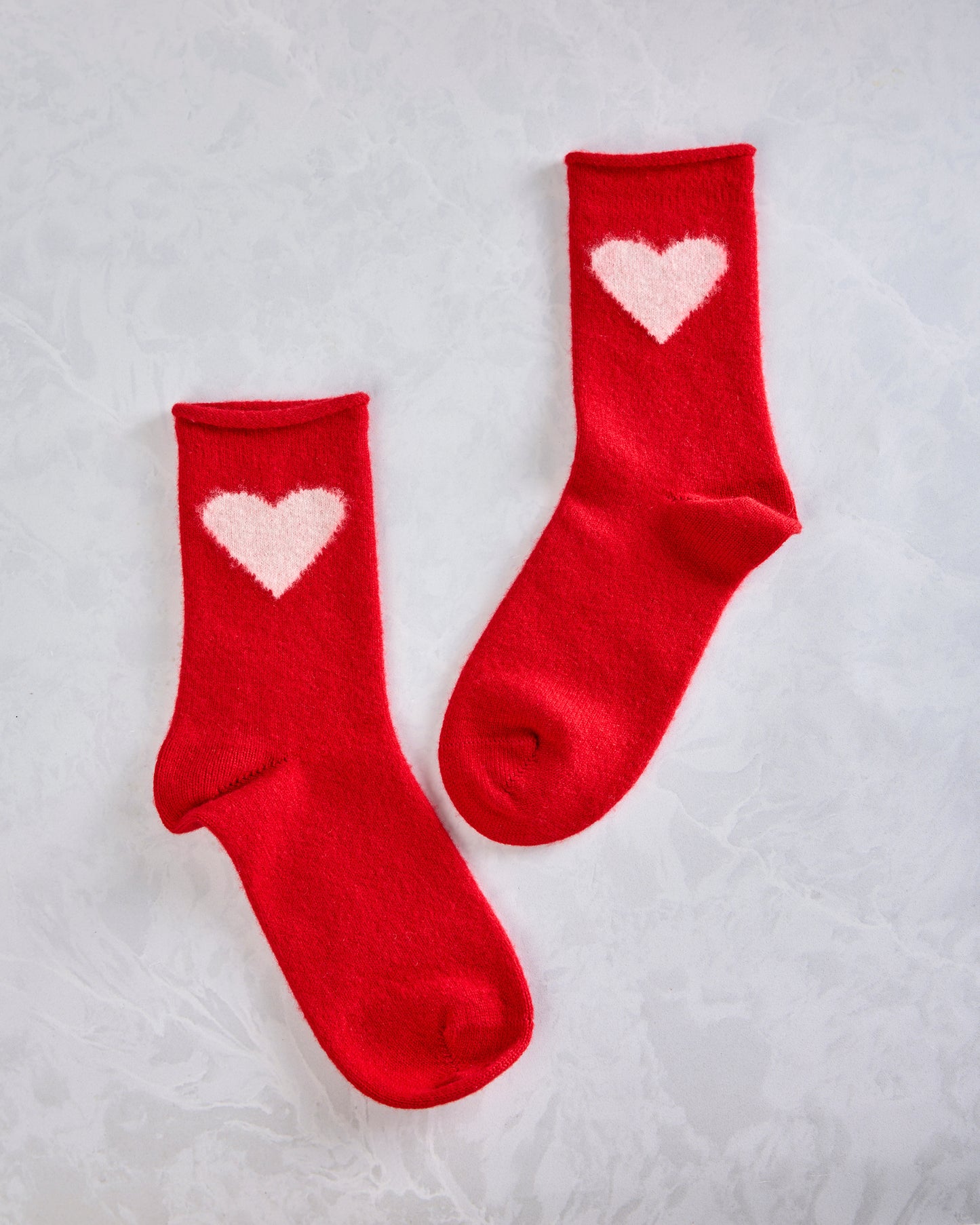 Red- Love Cashmere Crew Sock - Hansel from Basel - Printfresh
