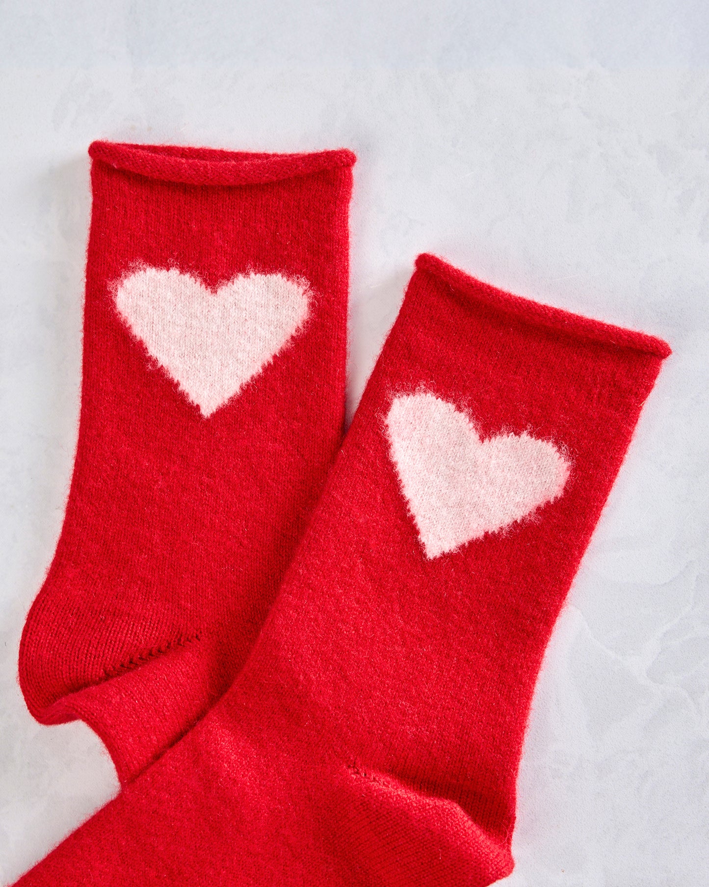 Red- Love Cashmere Crew Sock - Hansel from Basel - Printfresh