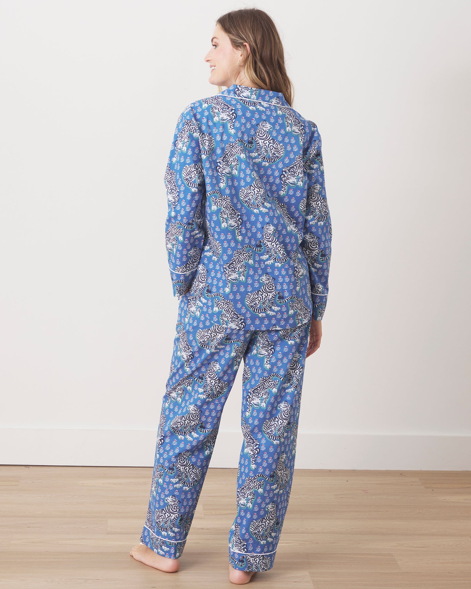 Tiger Queen - Long Sleep Set - Cornflower - Printfresh