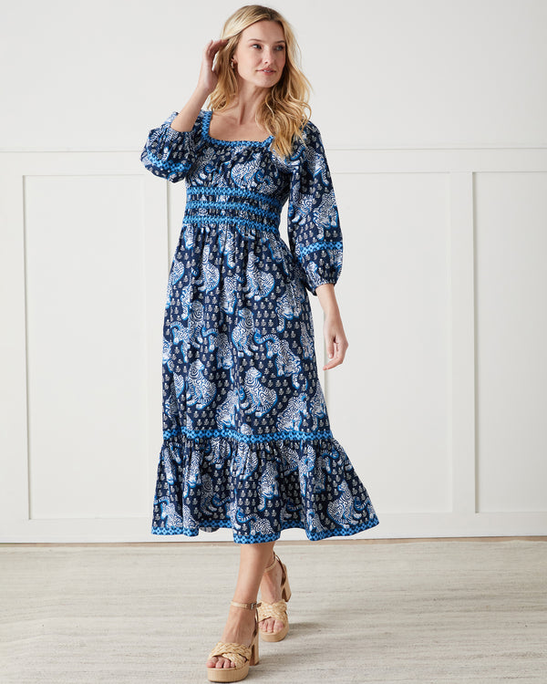 Tiger Queen - Stroll Around Dress - Navy - Printfresh