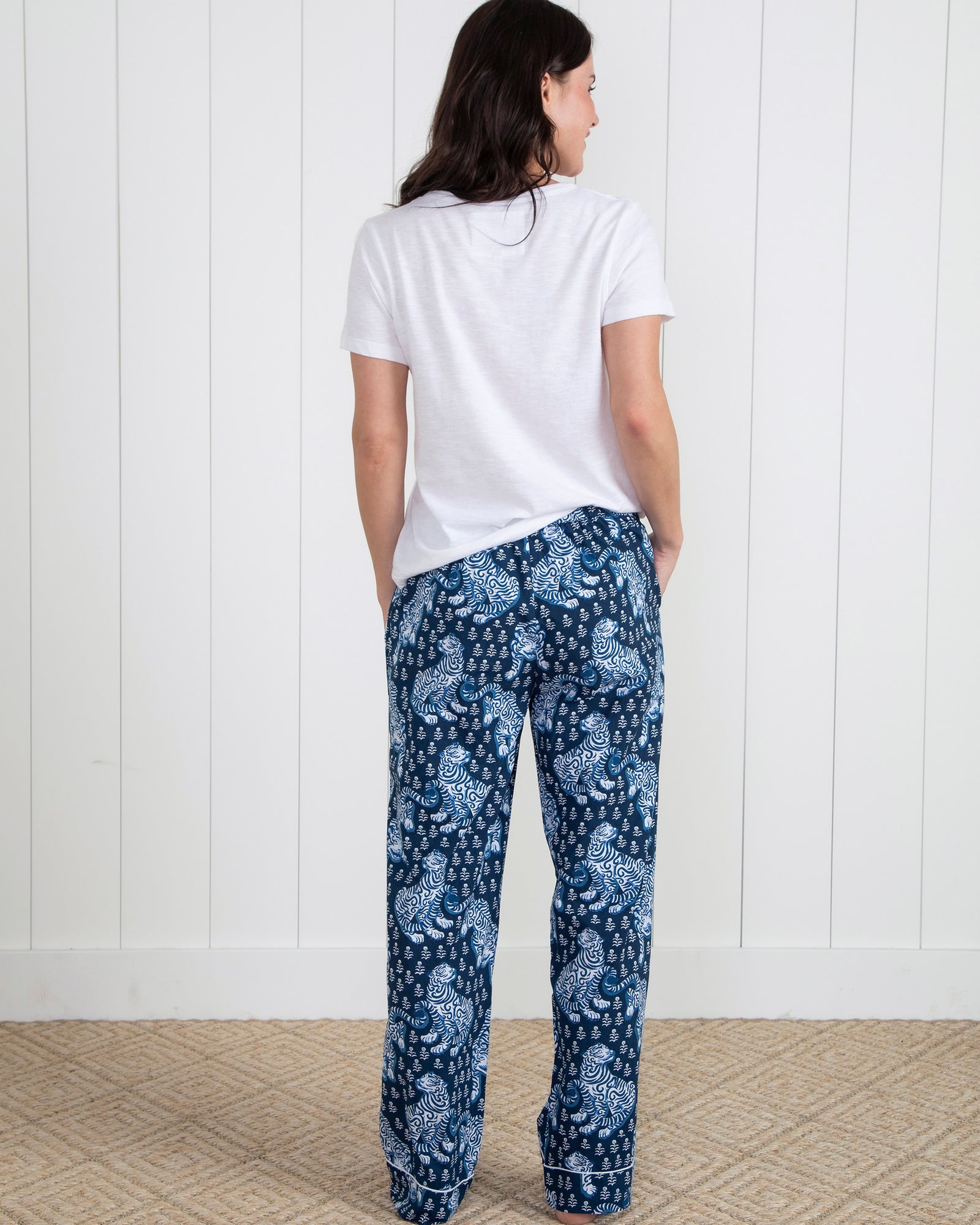 Tiger Queen - PJ Pants - Navy - Printfresh