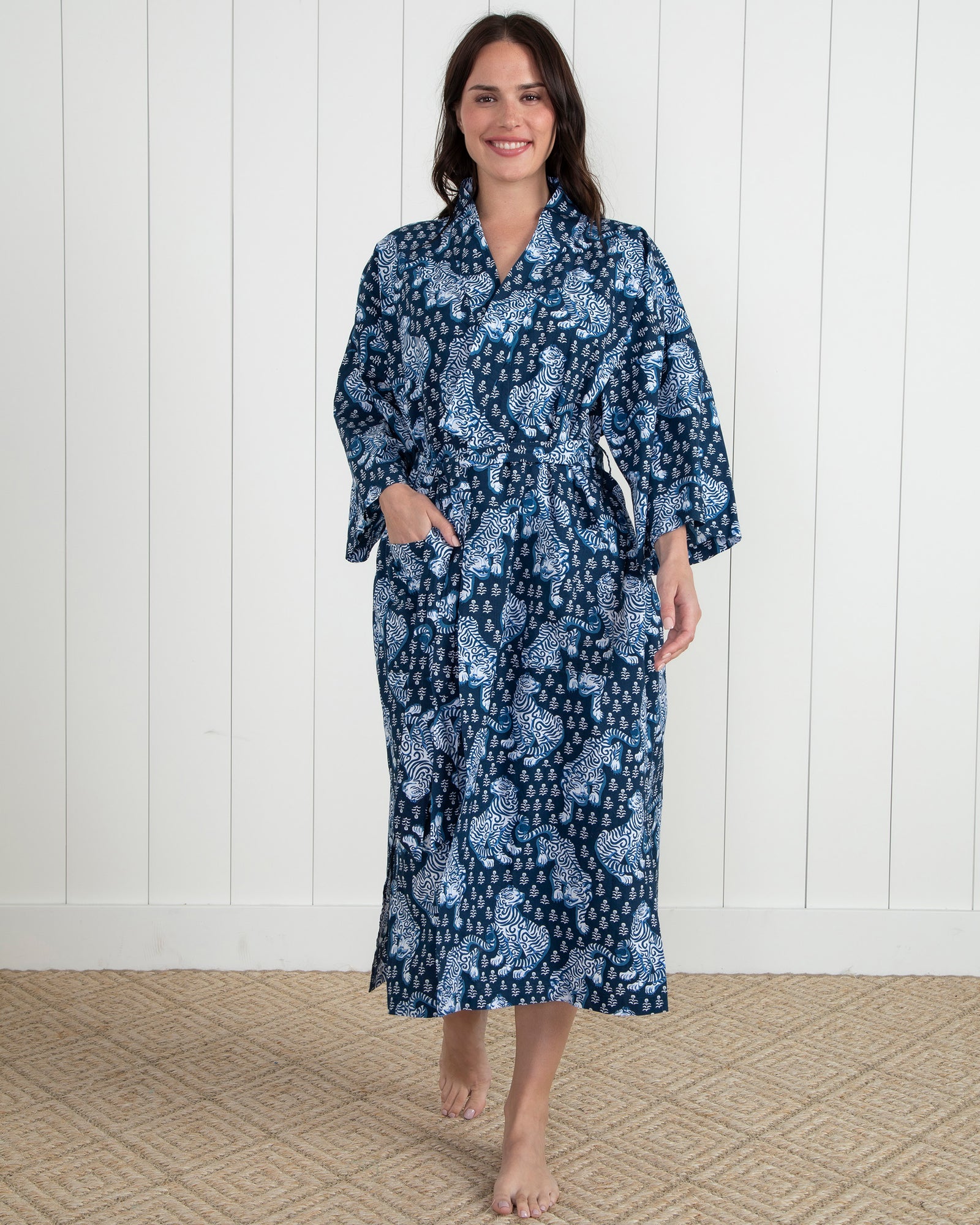 Tiger Queen - Robe - Navy - Printfresh