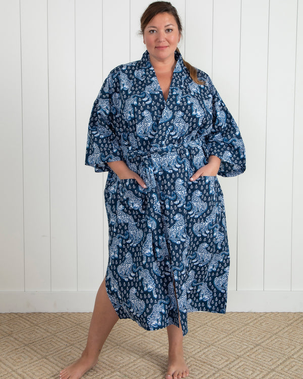 Tiger Queen - Robe - Navy - Printfresh