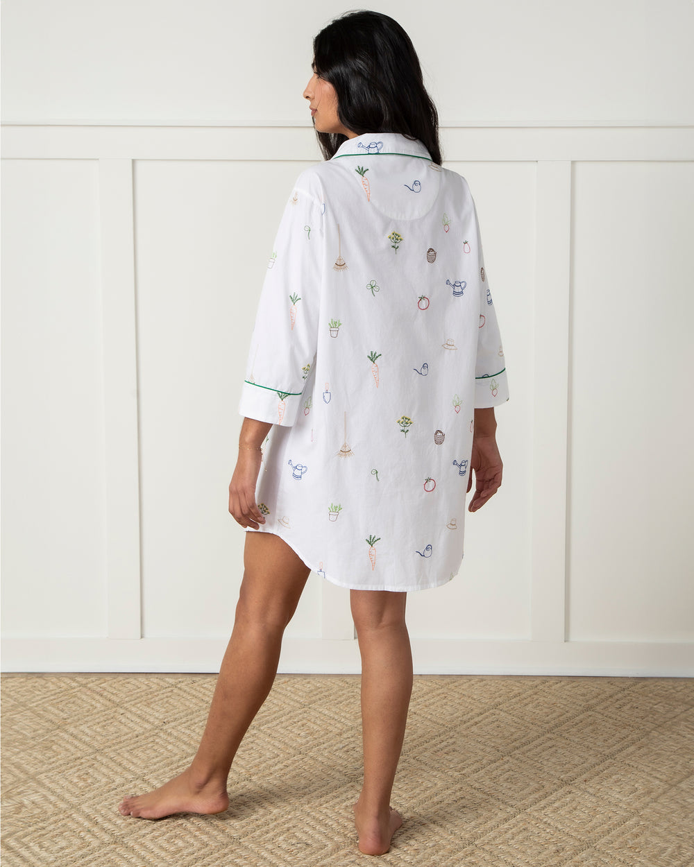 Women's Long Sleeve Printed Sleep Shirts - Printfresh