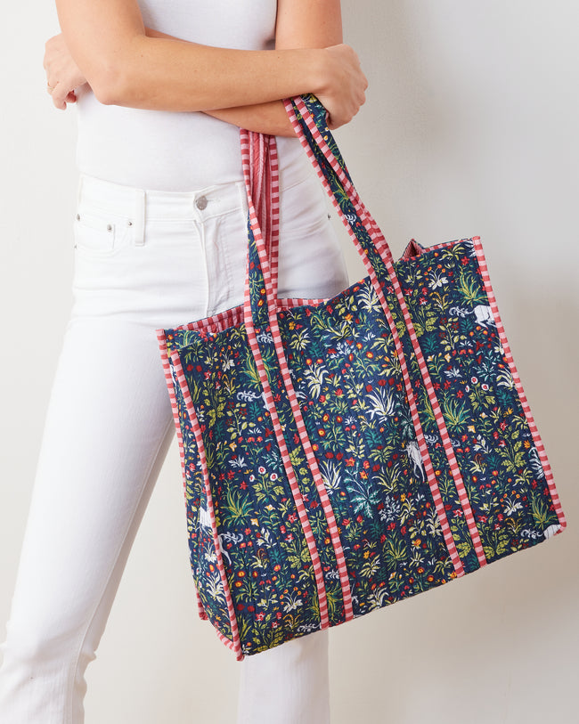 Unicorns Garden - The Traveler Tote - Indigo - Printfresh