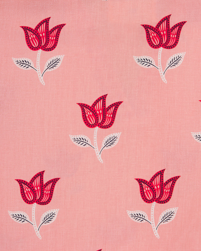 Tulip Bloom - Rosalita Blouse - French Pink - Printfresh
