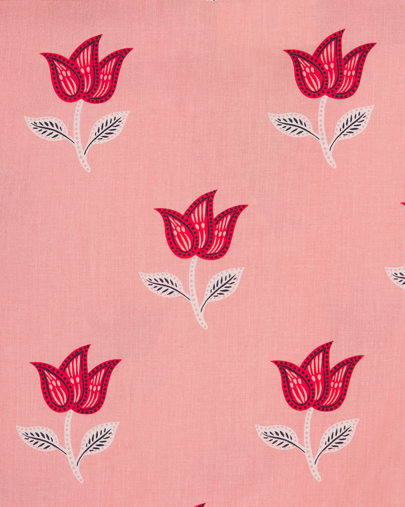 Tulip Bloom - Rosalita Blouse - French Pink - Printfresh