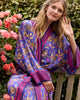 Untamed Tiger - Eco Satin Robe - Grape Soda - Printfresh