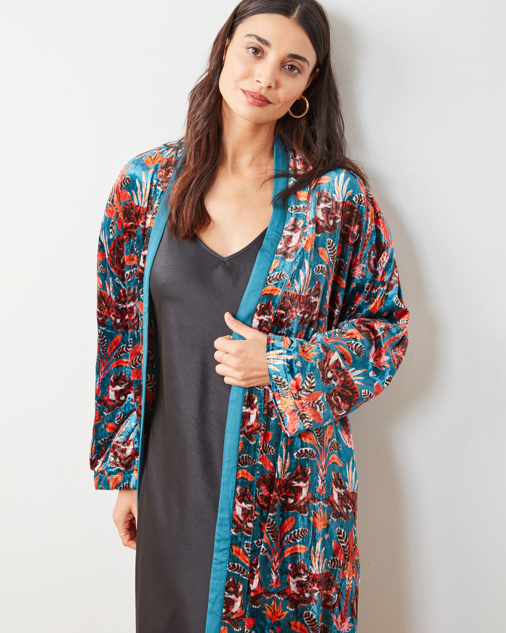 Untamed Tiger - Delancey St Duster - Teal Oxide - Printfresh