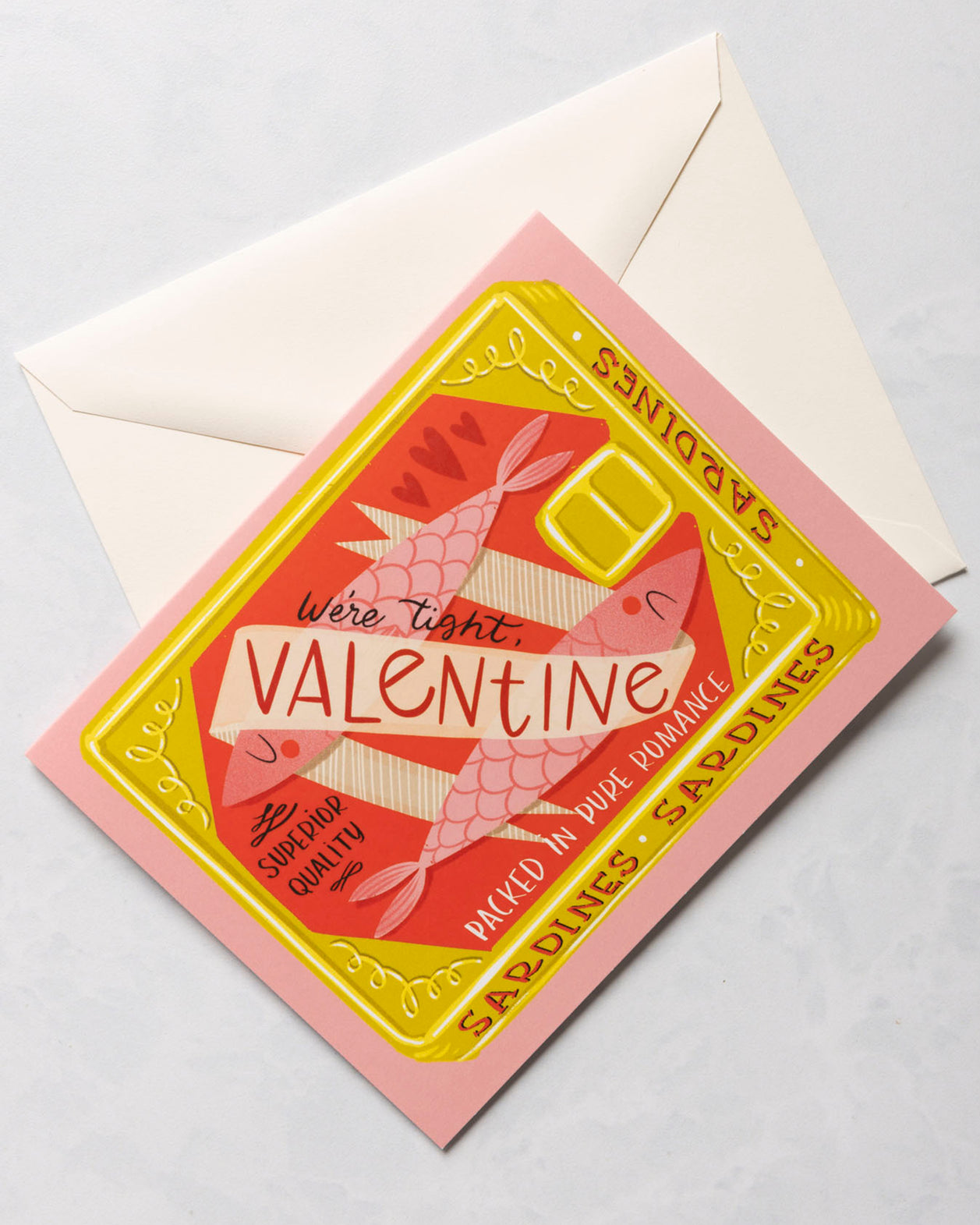 Sardine Valentine Card - Olive & Company - Printfresh