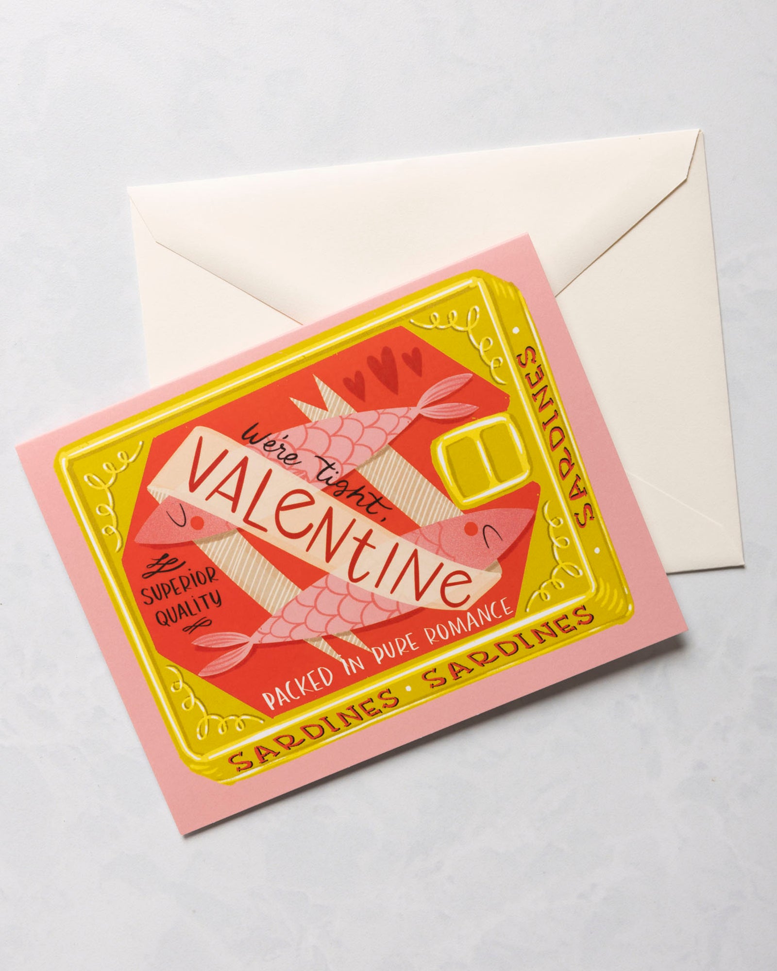 Sardine - Sardine Valentine Card - Olive & Company - Printfresh