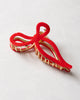 Red Ballet Bow - Acetate Claw Clip - Solar Eclipse - Printfresh