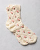 Cream Floral Casual Socks - Tiepology - Printfresh