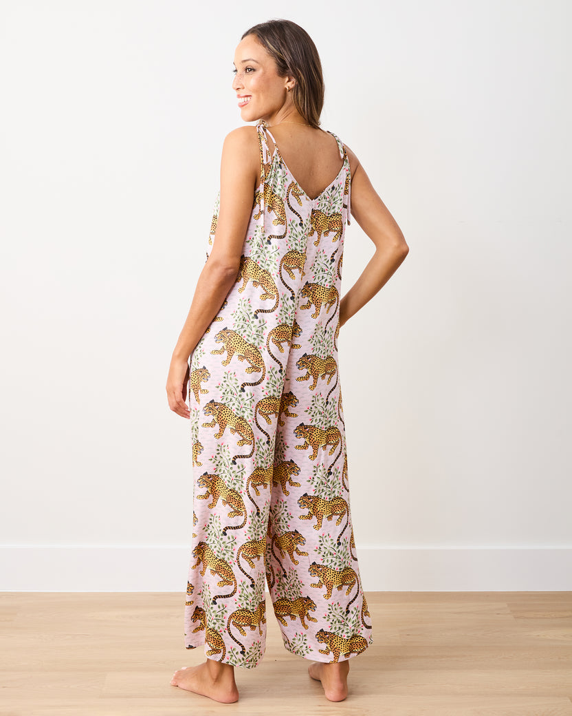 Bagheera - Eco Satin Jaipur Jumpsuit - Blush - Printfresh