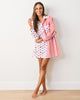 Candy Hearts Stripe - Everyday Button Down - Candy Cloud - Printfresh