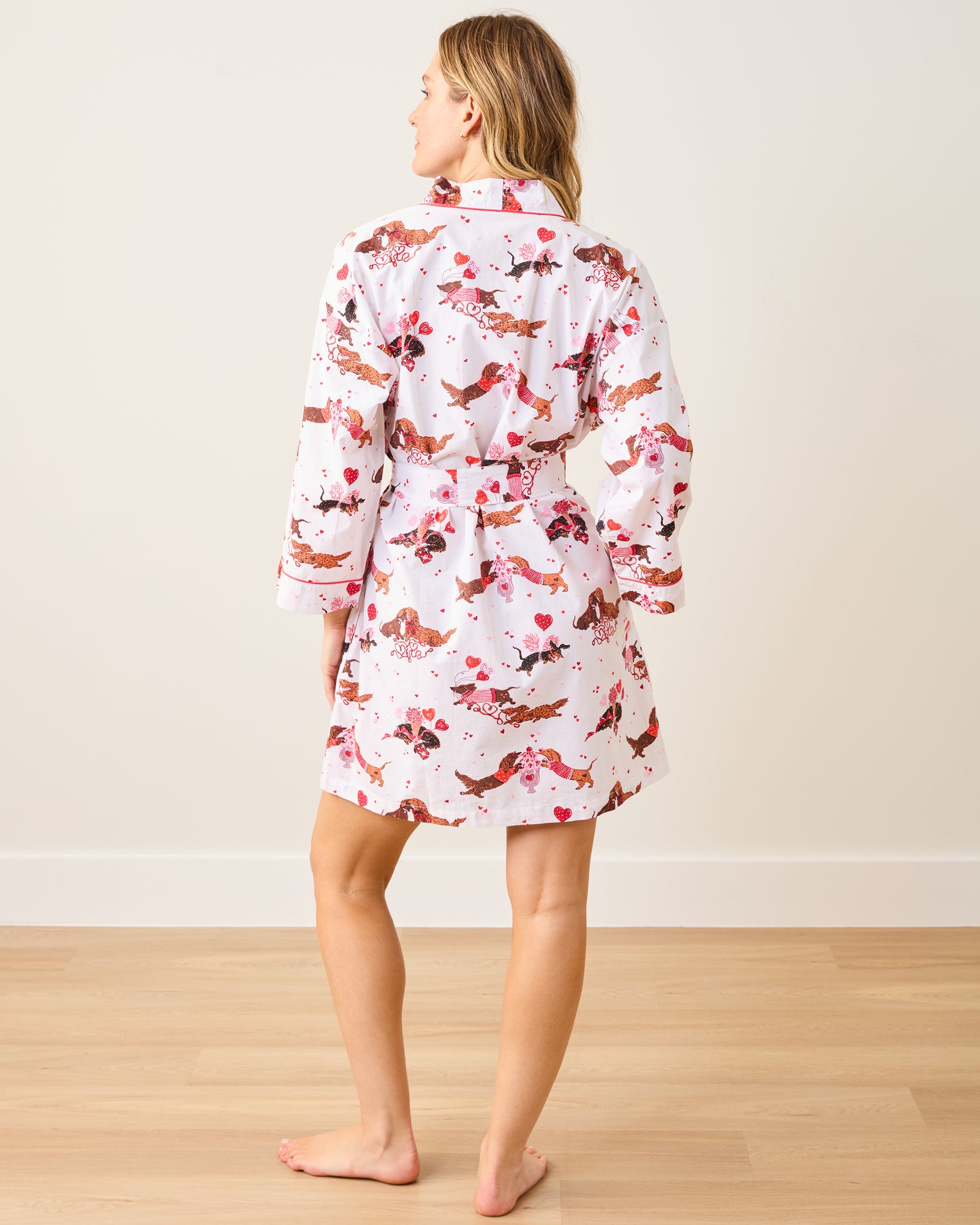 Dachshund Date - Getting Ready Robe - Cloud - Printfresh