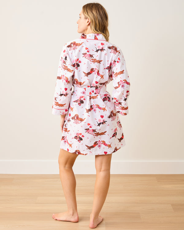 Dachshund Date - Getting Ready Robe - Cloud - Printfresh