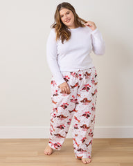 Dachshund Date - PJ Pants - Cloud - Printfresh