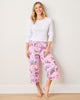 Parisian Poodles - Cropped PJ Pants - Paris Pink - Printfresh