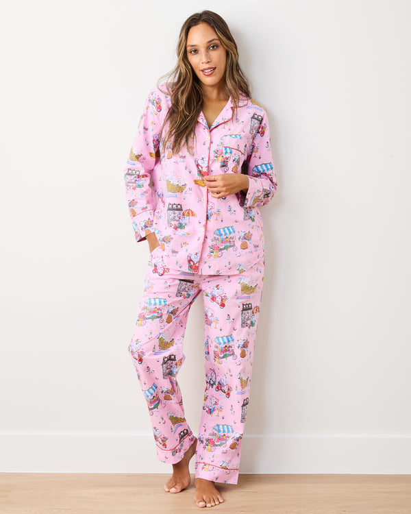 Parisian Poodles - Long PJ Set - Paris Pink - Printfresh