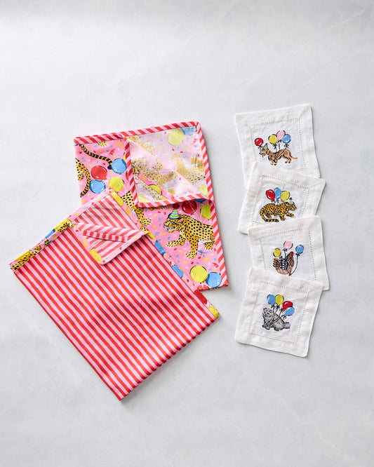 Birthday Bagheera - Birthday Party Entertaining Bundle - Pink Confetti - Printfresh