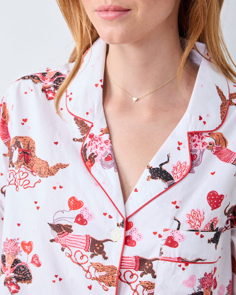 Dachshund Date - Sleep Shirt - Cloud - Printfresh