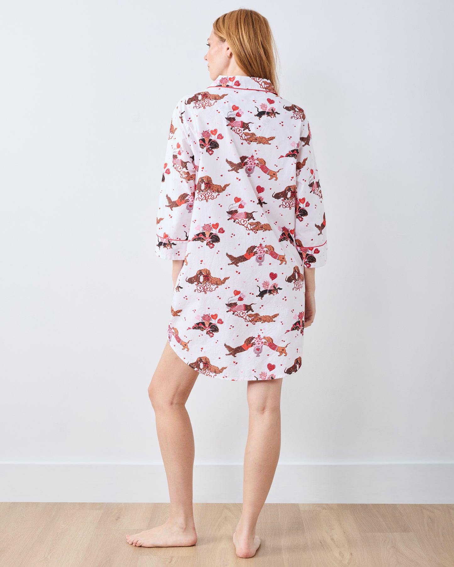 Dachshund Date - Sleep Shirt - Cloud - Printfresh