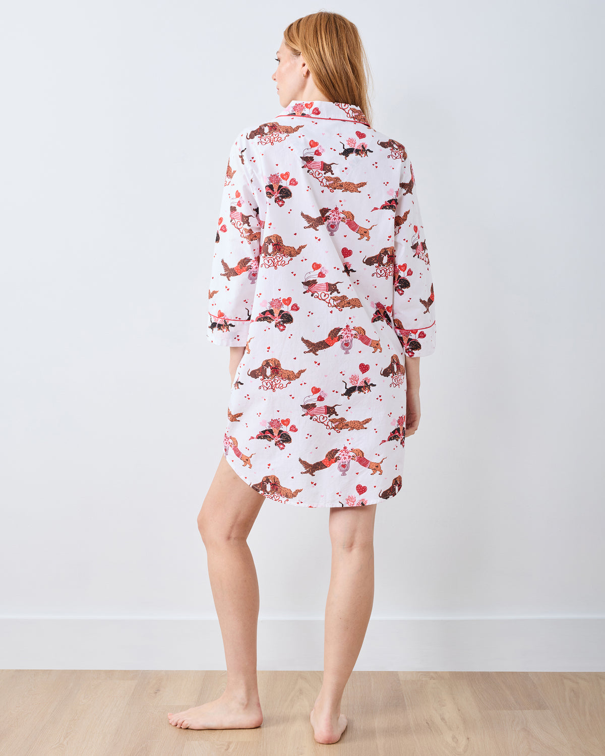 Dachshund Date - Sleep Shirt - Cloud - Printfresh