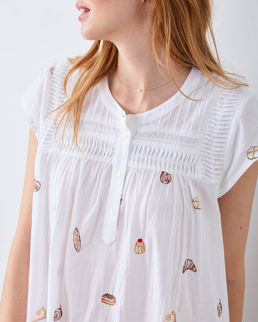 Freshly Baked - Moonlight Nightgown - Cloud - Printfresh