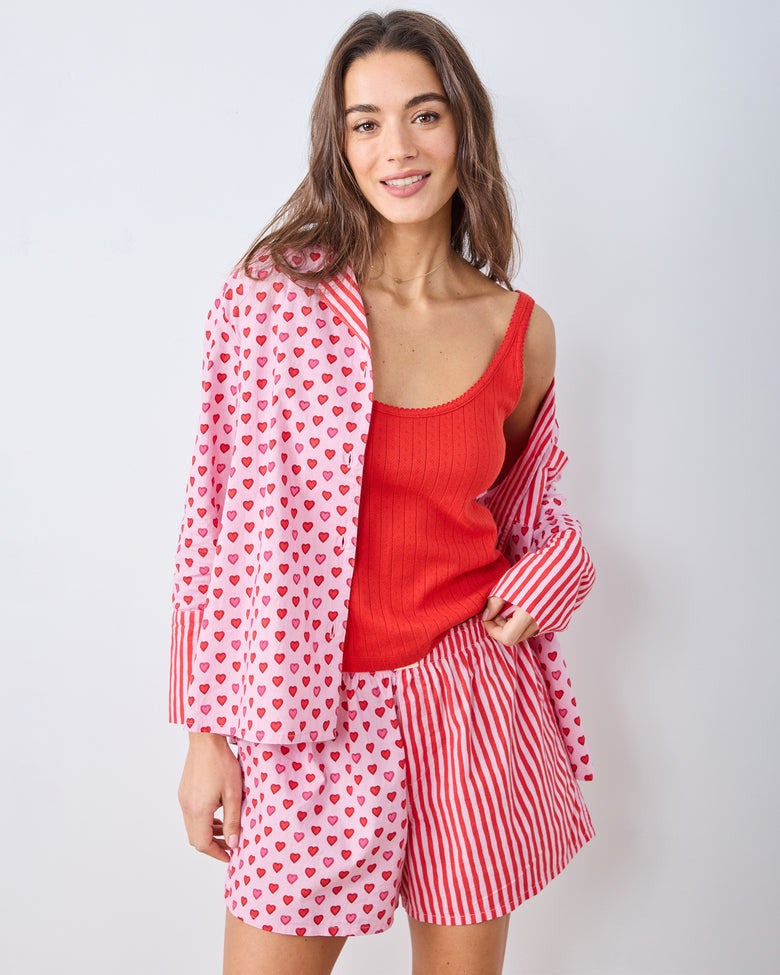 Mini Candy Hearts - Reese Boxer Set - Pink Macaron - Printfresh